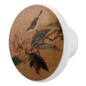 ビワの果実の芸術を持つシルベレ中国のイ鳥 セラミックノブ (右)