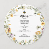 ビワイルドフラワーベビシャワーメニュー メニュー (正面)