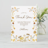 ビワイルドフラワーベビースシャワーサンキューカード 招待状 (スタンド正面)