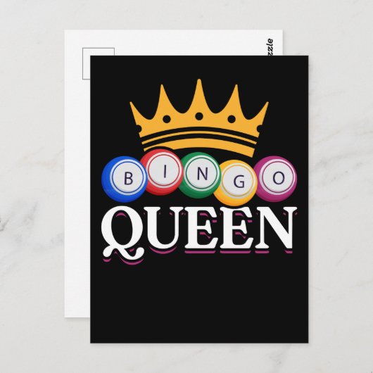 ビンおもしろいゴガールビンゴボールズクイーン ポストカード (正面/裏面)