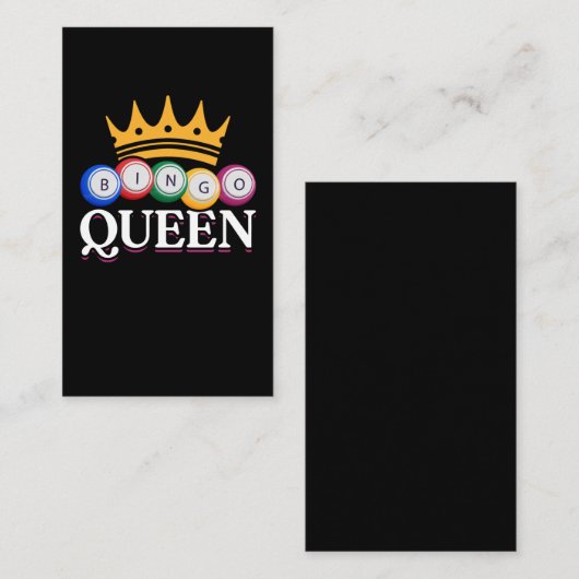 ビンおもしろいゴガールビンゴボールズクイーン 名刺 (正面/裏面)