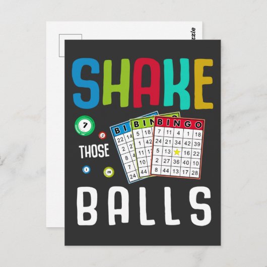 ビンおもしろいゴボール好きで賭博ファンのユーモア ポストカード (正面/裏面)