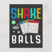 ビンおもしろいゴボール好きで賭博ファンのユーモア ポストカード (正面)