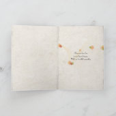 ビンカフラワーオンバンブーフェンス悔やみや弔慰 カード (内部)