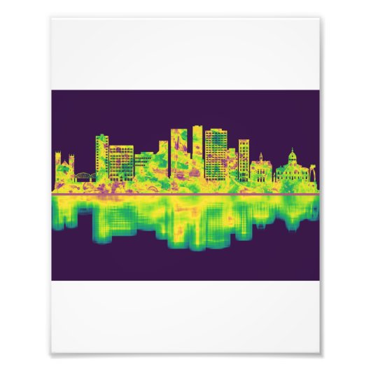 ビンガムトンニューヨークスカイライン フォトプリント            (正面)