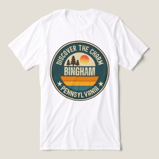 ビンガム, ペンシルベニア州 Tシャツ (デザイン正面)