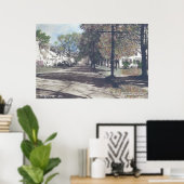 ビンガム,メイン – 秋シーンオンメイン通り ポスター (ホームオフィス)