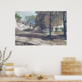 ビンガム,メイン – 秋シーンオンメイン通り ポスター (キッチン)