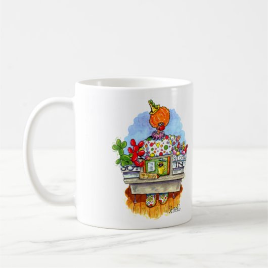 ビンキー氏はバルーンアニマルを作る。 コーヒーマグカップ (左)