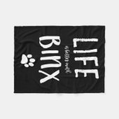 ビンクス犬の名前のギフトシャツでライフイストより良い フリースブランケット (正面(横))