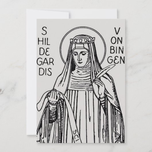 ビンゲンのヒルデガルト(Saint Hildegard of Bingen) ベネディクト会の修道院 シーズンカード (正面)