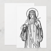 ビンゲンの聖ヒルデガルト 中世の神秘主義者 招待状 (正面/裏面)