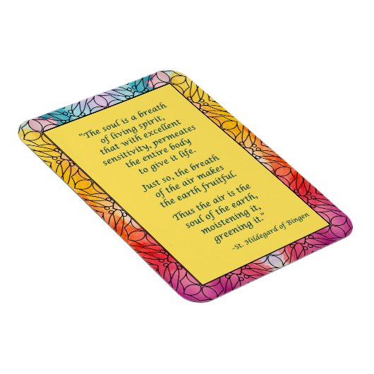 ビンゲン引用文磁石のセント・ヒルデガール マグネット (右側)