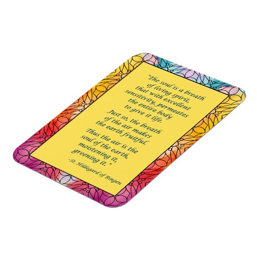 ビンゲン引用文磁石のセント・ヒルデガール マグネット (左側)