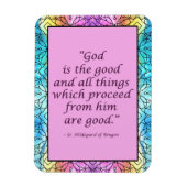 ビンゲン引用文磁石のセント・ヒルデガール マグネット (縦)