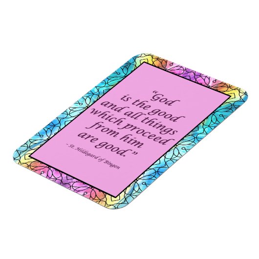 ビンゲン引用文磁石のセント・ヒルデガール マグネット (左側)