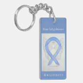 ビンゲ食べー認識度リボンのキーチェーン キーホルダー (正面左)