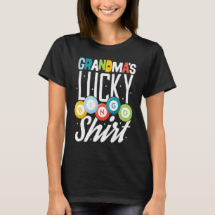 ビンゴおばあちゃんビンゴ棋士Nana Mimiラッキーホビー Tシャツ