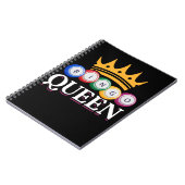 ビンゴおもしろいガールビンゴボールクイーン女子 ノートブック (左側)