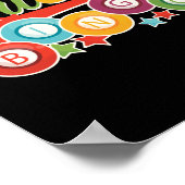 ビンゴおもしろいガールビンゴボールクイーン ポスター (角)