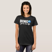 ビンゴおもしろいゲームビンゴ与えミライフデザイン Tシャツ (正面フル)