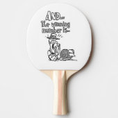 ビンゴおもしろいデザイン 卓球ラケット (正面)