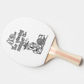 ビンゴおもしろいデザイン 卓球ラケット (横)