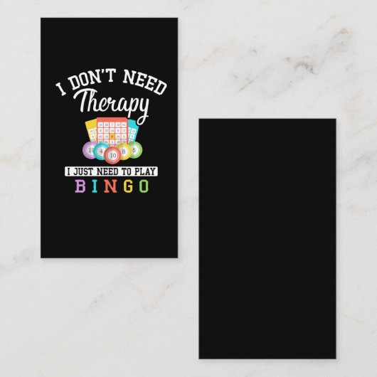 ビンゴおもしろいプレイヤーのジョーク 名刺 (正面/裏面)