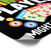 ビンゴおもしろいプレーヤーに注意:大声を出して ポスター (角)