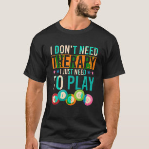 ビンゴおもしろいプレーヤーギフト宝くじ賭博ロットウィン Tシャツ