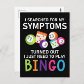 ビンゴおもしろいボールビンゴゲーマー ポストカード (正面/裏面)