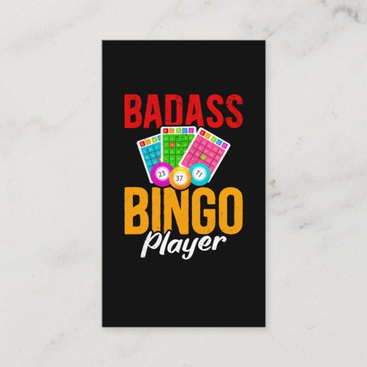 ビンゴおもしろいボール皮肉ビンゴプレーヤー 名刺 (正面)