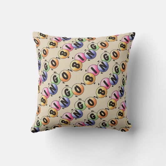 ビンゴおもしろい クッション (裏面)