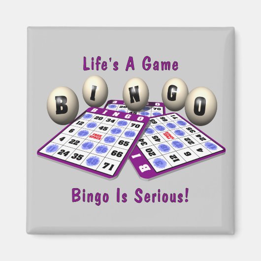 ビンゴが深刻 マグネット (正面)