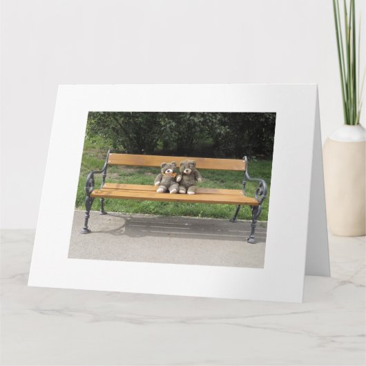 ビンゴくまの挨拶状 カード (正面)