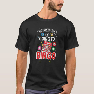 ビンゴに行く人のためのビンゴカードゲーム Tシャツ