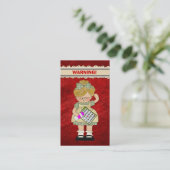 ビンゴのおもしろいの漫画の小型落書きカード 名刺 (スタンド正面)