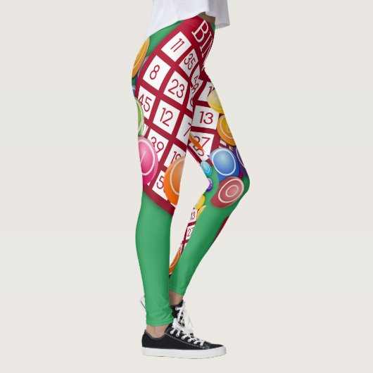 ビンゴのカード設計のプリントのレギンス レギンス (右)