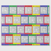 ビンゴのギフト用包装紙 ラッピングペーパー (フラット)