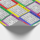 ビンゴのギフト用包装紙 ラッピングペーパー (角)