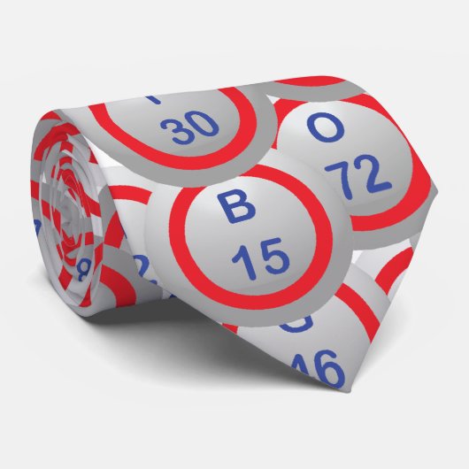 ビンゴの球 ネクタイ (ロール)