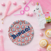 ビンゴの球 ペーパープレート (パーティー)