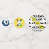 ビンゴの誕生会の紙吹雪 コンフェッティ (裏面)