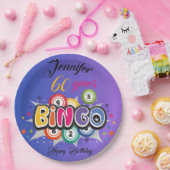 ビンゴの誕生日パーティー ペーパープレート (パーティー)