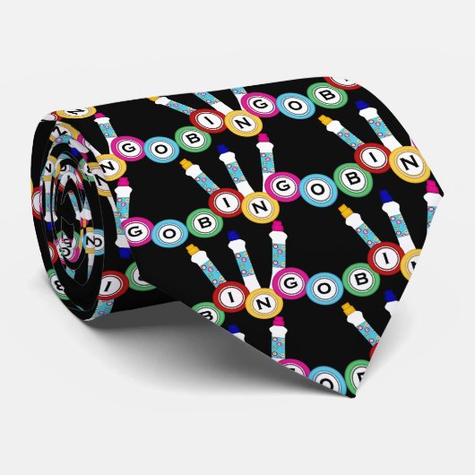 ビンゴの賭博のおもしろいのタイ ネクタイ (ロール)