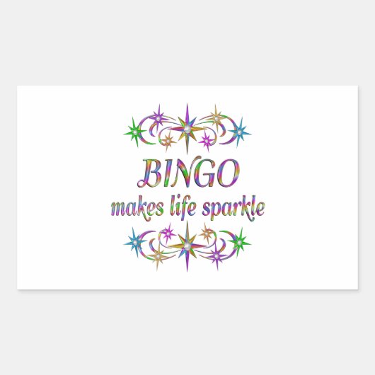 ビンゴの輝き 長方形シール (正面)