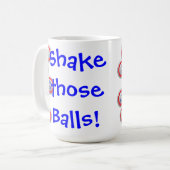 ビンゴはそれらを訪問者揺すります コーヒーマグカップ (正面左)