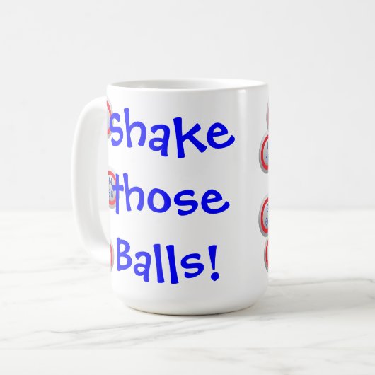 ビンゴはそれらを訪問者揺すります コーヒーマグカップ (正面左)