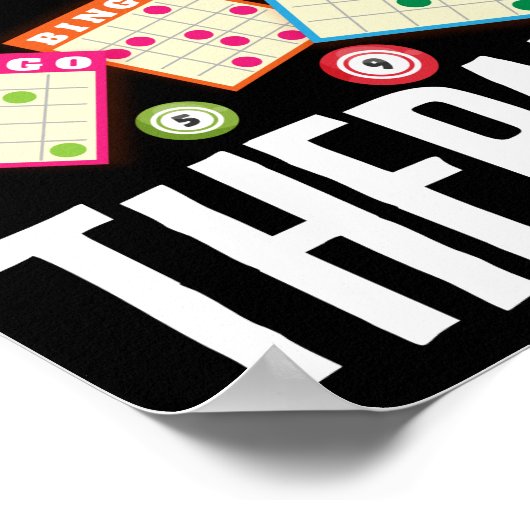 ビンゴはセラピーラッキーおもしろい賭博より良い ポスター (角)