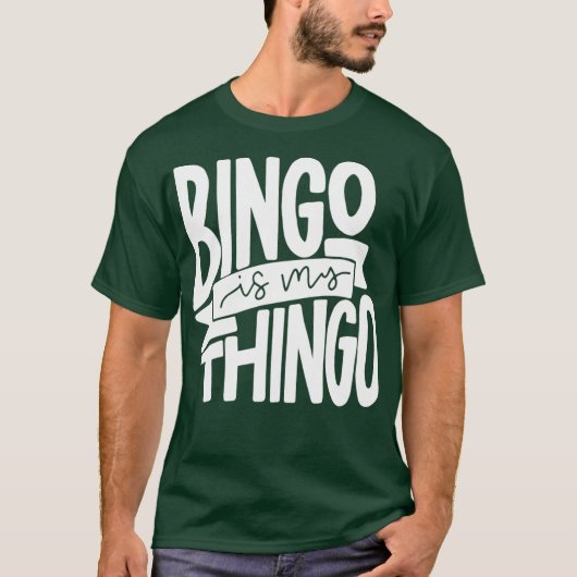 ビンゴはビンゴの呼び出し元のための私のThingo Tシャツ (正面)